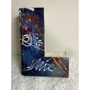 LEOMA LOVEGROVE PAINTED AND Autographed LETTER "L" BOOK FL Artist. One-of-a-kind